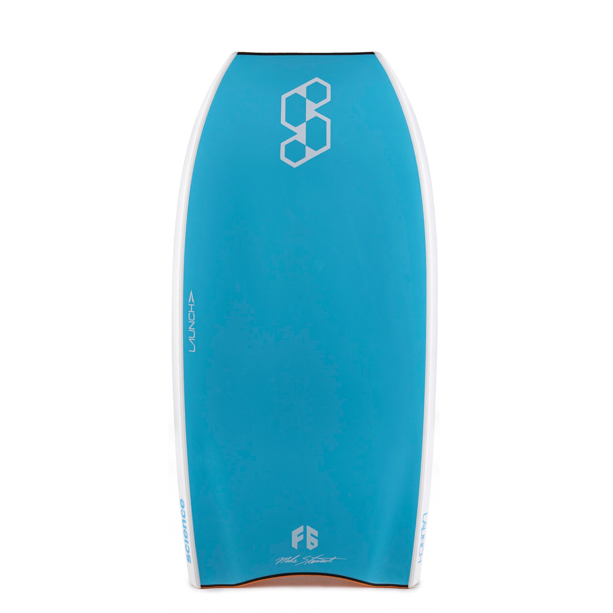 LAUNCH TECH DELTA TAIL BODYBOARD Orange/White/Aqua